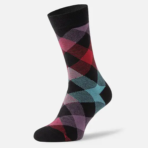 Набір шкарпеток у коробці з ромбовим принтом високі безшовні повітропроникні якісні ORGANIC cotton JILL ANTONY 39-41, 4 - фото 5