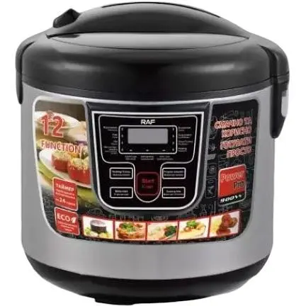 Багатофункціональна універсальна мультиварка RAF R.166 12 програм з антипригарним покриттям - фото 1