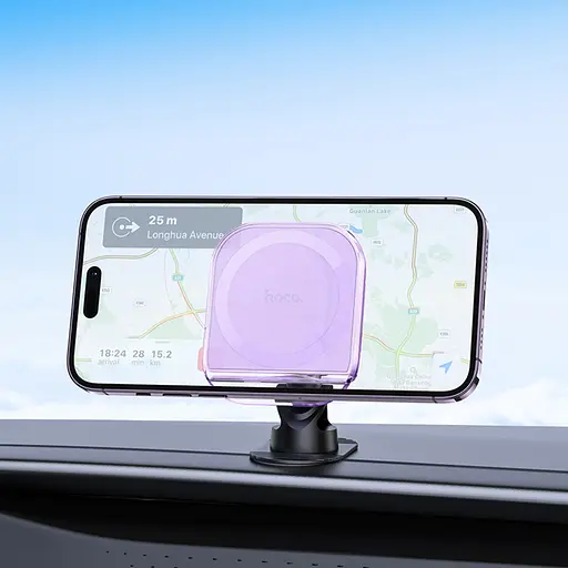 Автодержатель Hoco H43 магнитный фиолетовый - фото 2