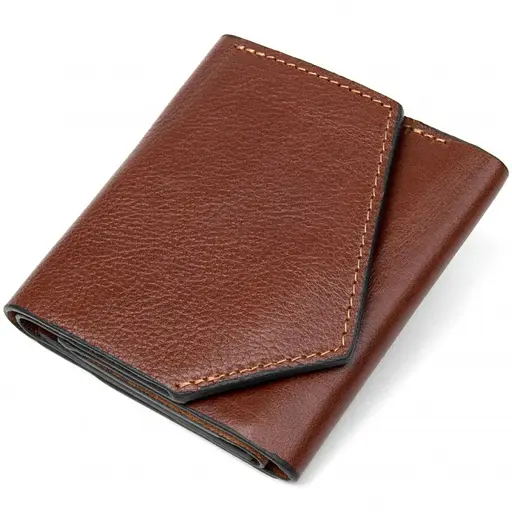 Кожаный кошелек Grande Pelle 10х9.5х2 см acs0029302 - фото 3