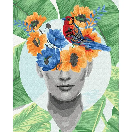 Картина за номерами Квітучі думки Brushme 40x50 см кольорова 000220986