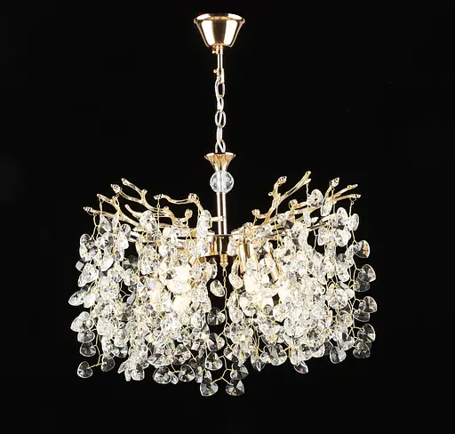 Люстра підвісна кришталева E2705/6, Золото