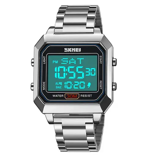 Часы мужские наручные спортивные Skmei 2149 (Серебристый) - фото 2