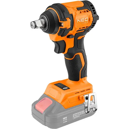 Гайковерт ударный Neo Tools Energy+ 18В бесщеточный 2500 об/мин 350 Нм 1/2" 3 скорости 1.1 кг без АКБ и ЗП