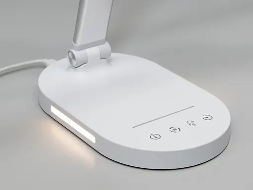 Світлодіодна настільна нічна лампа, 14 Вт, колір: хром сатин - фото 4