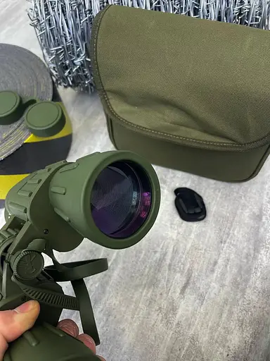 Тактический десятикратный бинокль Seeker Army 10x50WA (Оливковый) - фото 6