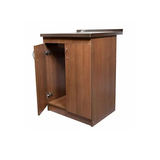 Тумба з накладною мийкою в комплекті для кухні ЛДСП 60х50х83 см Горіх (52867-01131) - фото 4