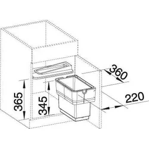 Система сортування відходів Blanco SINGOLO 512880 - фото 3