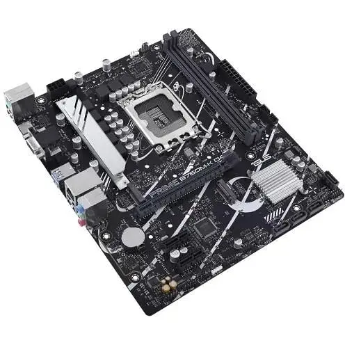 Материнская плата Asus Prime LGA1700, B760M-K D4, B760, 2xDDR4, Int.Video (CPU), 4xSATA3, 2xM.2, 1xPCI-E 16x 4.0, 2xPCI-E 1x 4.0, Realtek 7.1, Realtek 2.5Gb, 5xUSB3.2/4xUSB2.0, VGA/HDMI, MicroATX - фото 4