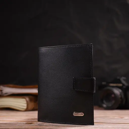 Мужской кожаный кошелек Canpellini 10х13х1.5 см acs0025650 - фото 7