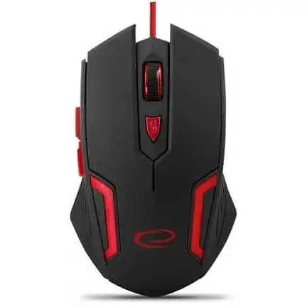 Мышь Esperanza MX205 (EGM205R) черный/Red Optical USB 2400 dpi подсветка - фото 1