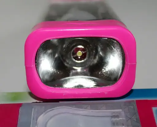 Светодиодный фонарик HL-1789 розовый компактный аккумуляторный ручной LED - фото 5