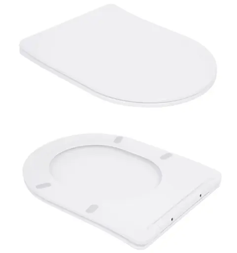 Унитаз подвесной Qtap Robin Ultra Quiet, с сиденьем Slim Duroplast/Soft-close/Quick Release QT13332381AW - фото 8