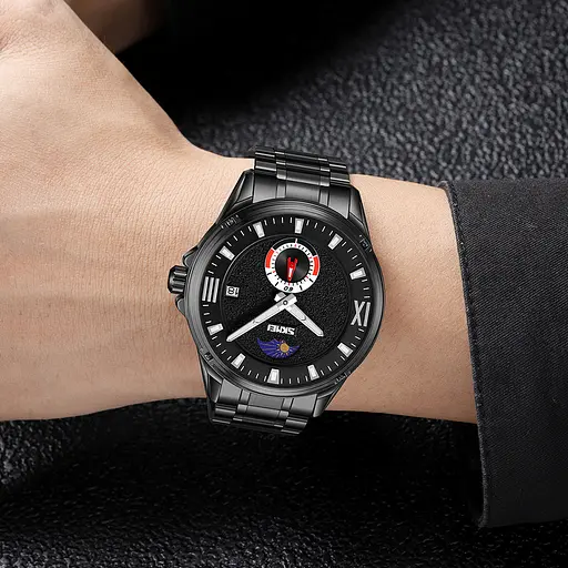 Наручний годинник чоловічий 9326BKBK Black-Black Skmei acs0030911 - фото 3