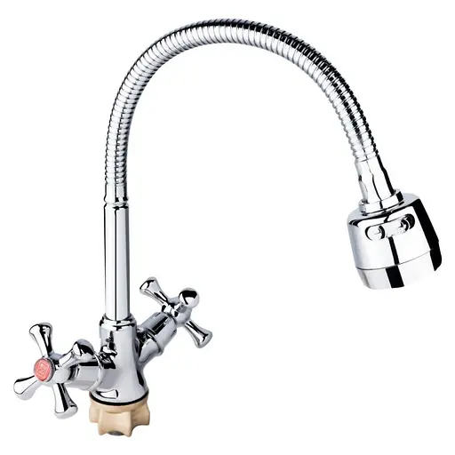 Змішувач для кухні з рефлекторним виливом Lidz (CRM) 75 21 271F-4 Хром - фото 1