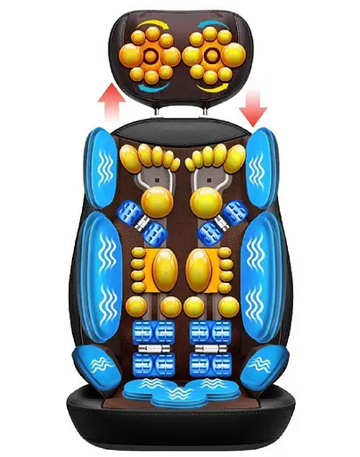 Массажная накидка Shuo для спины и шеи (роликовый массаж, вибрация, подогрев) - фото 2