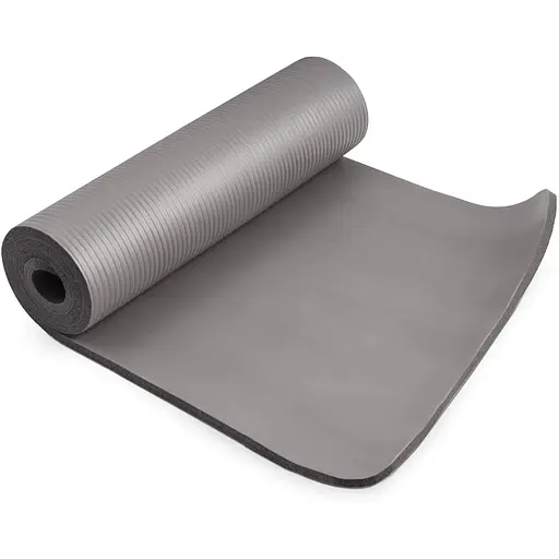 Мат для фитнеса и йоги Hop-Sport HS-N015GM 1,5см серый - фото 3