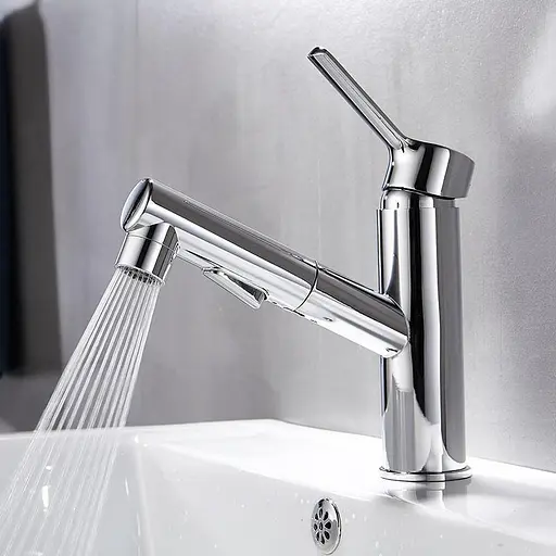 Змішувач для умивальника Zegor 3 в 1 KLF10-A012 з витяжною лійкою 30412 - фото 4