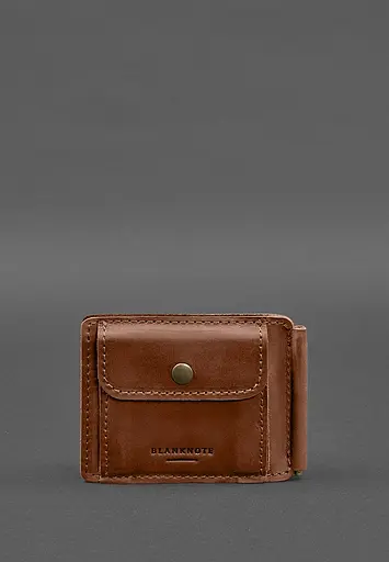 Кожаный портмоне 13.0 зажим Светло-коричневый Crazy Horse - фото 9