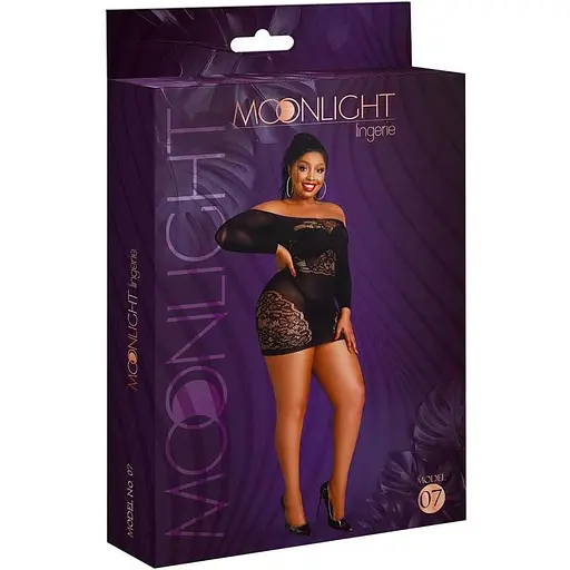 Сукня Moonlight Model 07 Black Plus size - фото 5