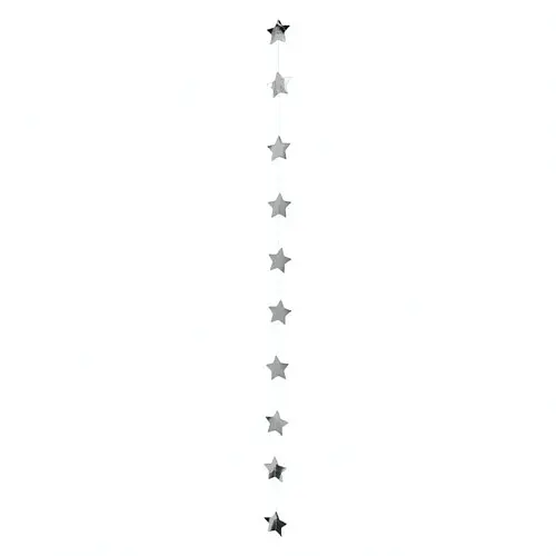 Гирлянда Звезды серебро - фото 1