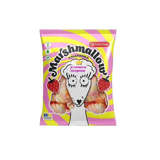 Marshmallow SweeTale Хмаринка зі смаком полуниці 10 х 0.07