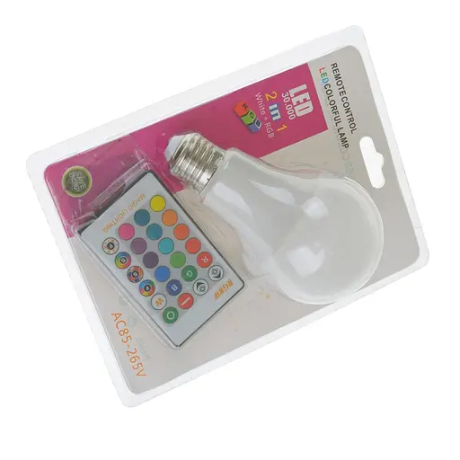 Лампа Brille кольорова з пультом LED 5W+W E27 RGB R+DR A60, 220 В - фото 6
