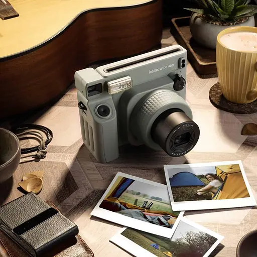 Набір камера Fujifilm Instax Wide 400 Фотопапір 20 шт. Прозорий чохол, Фотоальбом на 64 фото зелений - фото 5