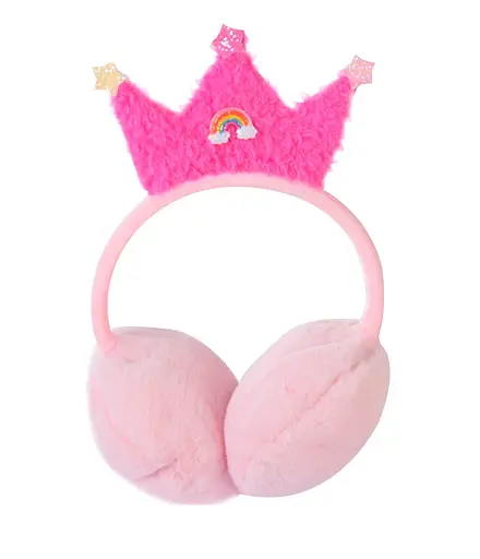 Меховые наушники AC8410 "Корона", в пакете (6910568000050) Малиновий - фото 1