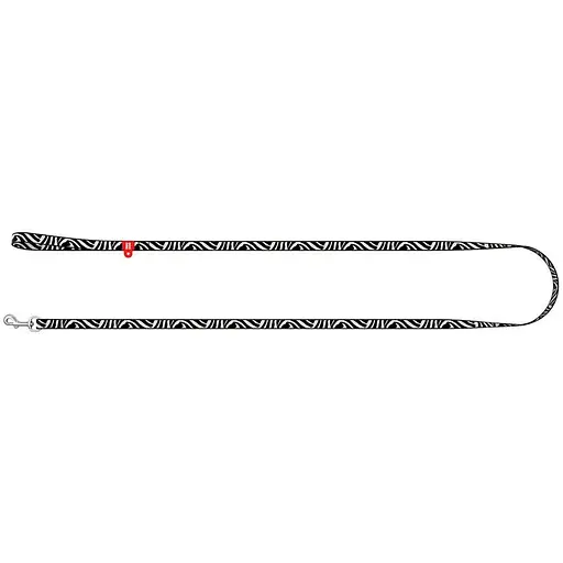 Повідець для котів та дрібних порід собак Waudog Nylon нейлоновий, малюнок "Зебра", XS - фото 2