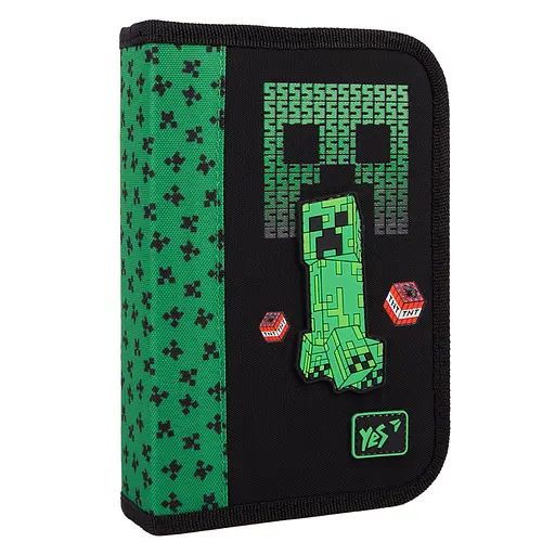 Школьный пенал твердый одинарный без клапана Yes Minecraft Team HP-02 - фото 1