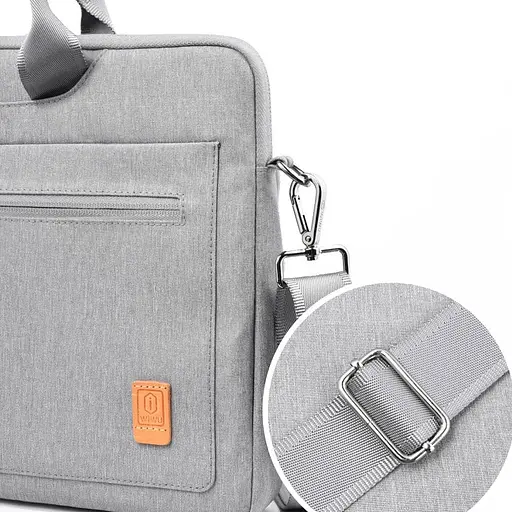 Сумка для ноутбуку WIWU Pioneer Shoulder Series for MacBook Pro 14" Сірий - фото 3