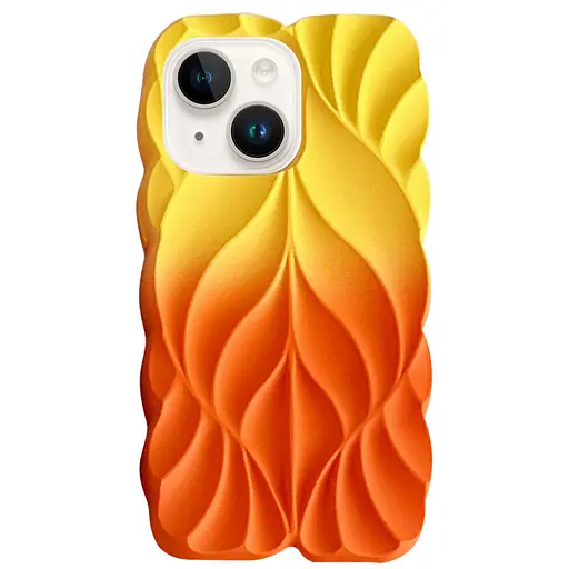 Чохол Epik TPU Leaf для Apple iPhone 14/13, 6.1 Yellow/Orange