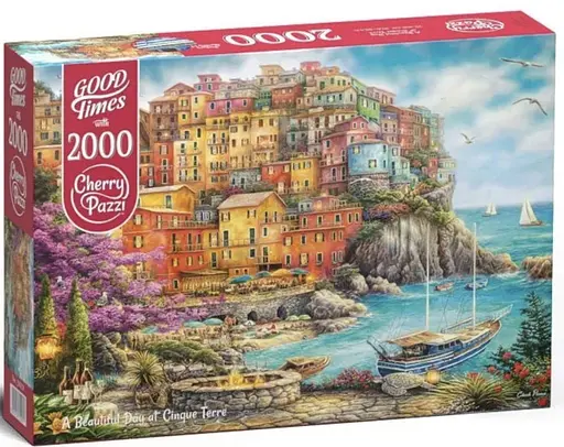 Пазли CherryPazzi Прекрасний день у Чінкве-Терре, 2000 елементів, 70x100 см