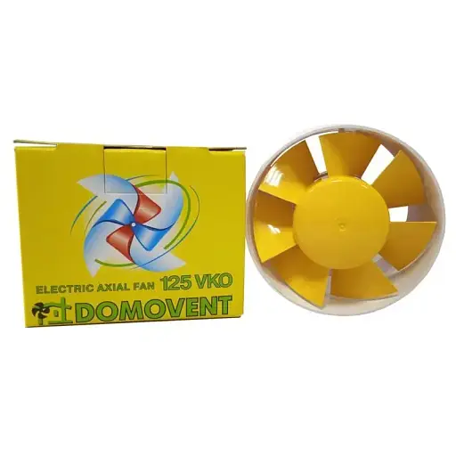 Бытовой канальный вентилятор Домовент 125 ВКО белого цвета - фото 5