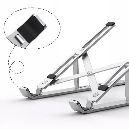 Подставка для ноутбука WIWU s400 Laptop stand серебристая - фото 5