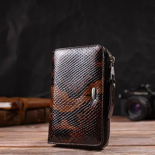 Жіночий шкіряний гаманець Canpellini 9.5х15.5х2.5 см acs0025529 - фото 6