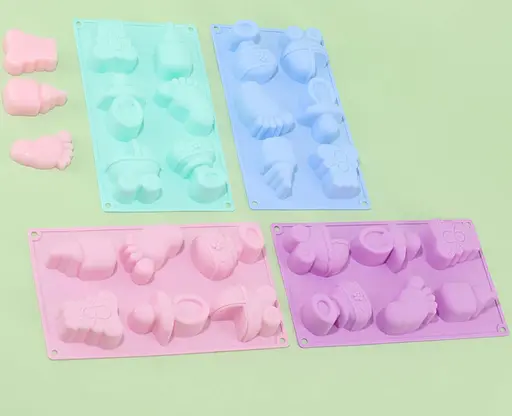 Форма силіконова на планшеті 3D-молд "Дитячий" на 6 фігурок 29x17 см, Kitchen Master Салатовий 87500 - фото 3