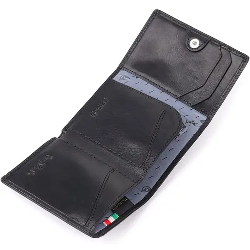 Кошелек для мужчин из глянцевой натуральной кожи Tony Perotti 7.2х10х1 см acs0032253 - фото 7