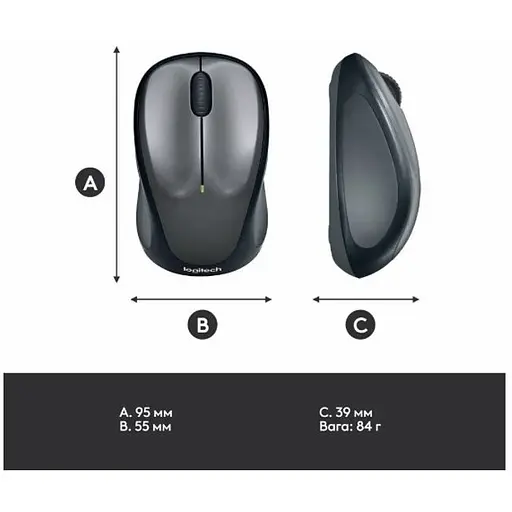 Мышь компьютерная Logitech M235 Wireless Colt Glossy (910-003146, 910-007129) - фото 2