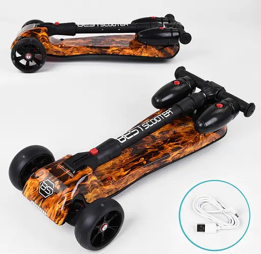 Дитячий самокат Best Scooter Maxi 89341 червоний - фото 6