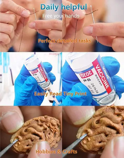 Збільшувальні окуляри SKYWAY з підсвічуванням, 160% світлодіодне підсвічування зі збільшувальним склом - фото 6