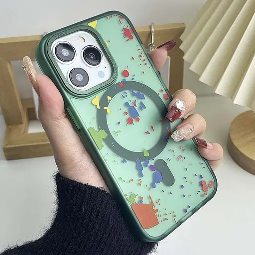 Чехол Epik TPU+PC Flush with MagSafe для Apple iPhone 12 Pro/12, 6.1 Dark green - фото 2