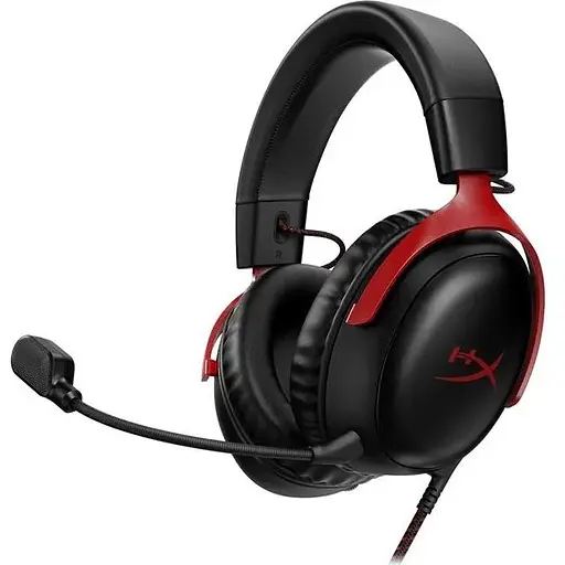 Наушники с микрофоном HyperX Cloud III Black/Red (727A9AA)