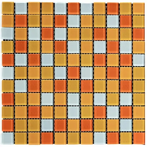 Мозаїка дзеркальна Wall Sticker 298х298х4.5мм Помаранчева SW-00002365