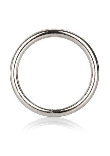 Эрекционное кольцо CalExotics Silver Ring Large 5 см серебристый - фото 3