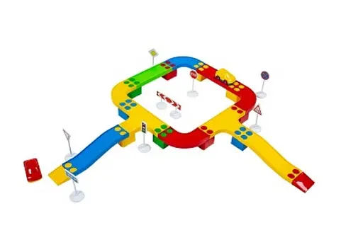 Набор детский Цветная дорога №2, Бамсик, 114/23, 33 детали, 26x17 см