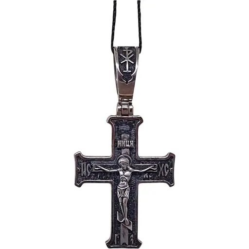 Золотий хрестик Харківська ювелірна фабрика Розп'яття Христа. 11541-ЧБЕЛ