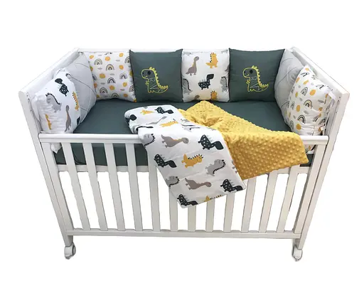 Дитячий набір Moontime у ліжечко "Зіркові динозаврики" - фото 1