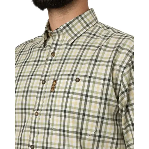 Рубашкa Harkila Milford shirt XL Beech green check - фото 4